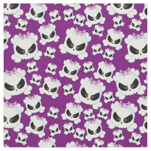 Tissu Skullz Girly (Fermer)