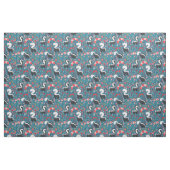 Tissu Skunks and Flowers (Fat Quarter)