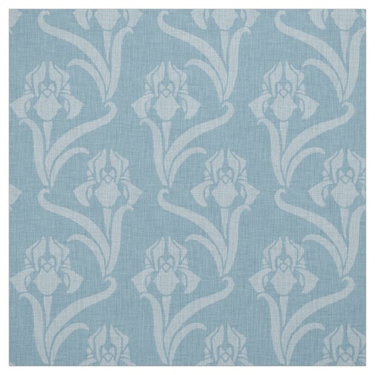 Tissu Sky Blue Art Nouveau Iris (Échantillon)