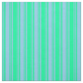 Tissu Sky Blue & Green Striped/Linked Motif (Échantillon)