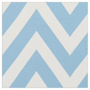 Tissu Sky Blue Modern Chevron Grande échelle