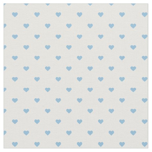Tissu Sky Blue Polka Dot Hearts (Fermer)