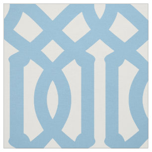 Tissu Sky Blue Trellis Grande échelle