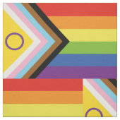 Tissu SlipperyJoe Intersex Progrès Fierté Drapeau arc-en (Échantillon)