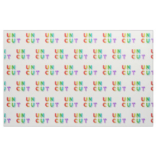 Tissu SlipperyJoe non coupé vibrant vivant néon arc-en-c