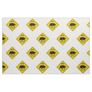 Tissu SlipperySignal de passage de l'ours de Joe silhoue