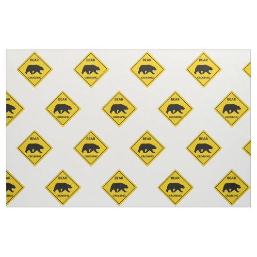 Tissu SlipperySignal de passage de l'ours de Joe silhoue (Yard)