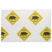 Tissu SlipperySignal de passage de l'ours de Joe silhoue (Fat Quarter)