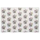 Tissu Sloth chevauchant un escargot (Fat Quarter)