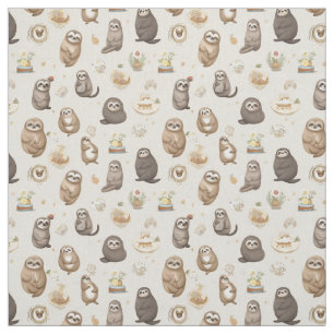 Tissu Sloth Serenity : Whimsy Sloth