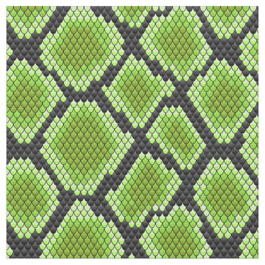 Tissu Snakeskin vert et noir (Fermer)