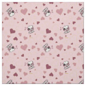 Tissu Snoopy Cœurs et Lettres d'Amour (Échantillon)