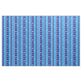 Tissu Snowflakes Blue Stripes (Yard)