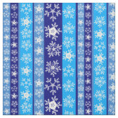 Tissu Snowflakes Blue Stripes (Échantillon)