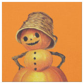 Tissu Snowman orange Jack O' Lantern (Fermer)