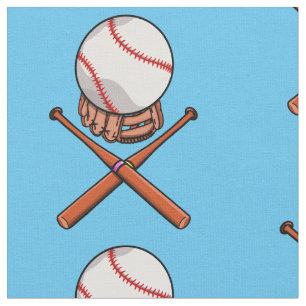 Tissu Softball / Jolly roger de baseball comme illustrat