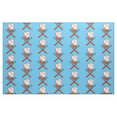 Tissu Softball / Jolly roger de baseball comme illustrat (Fat Quarter)