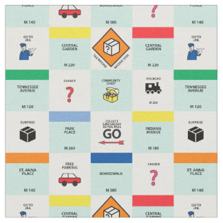 Tissu soirée de jeu de société Monopoly en carton