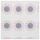 Tissu Soleil bleu (Échantillon)