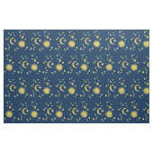 Tissu Soleil, lune et étoiles (Fat Quarter)