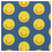 Tissu Soleil souriant, visage joyeux (fermé)