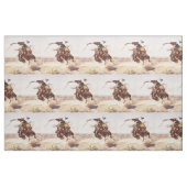 Tissu s'opposant de cheval de cowboy occidental (Fat Quarter)
