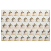 Tissu s'opposant de cheval de cowboy occidental (Fat Quarter)