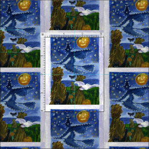 Tissu Sorcière de Halloween