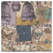 Tissu Sorcière drôle Dark Academia Style Patchwork Sombr (Fermer)