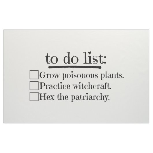 Tissu Sorcière féministe pour faire le drapeau de signe (Fat Quarter)