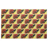 Tissu Sorcière vintage d'Halloween (Fat Quarter)