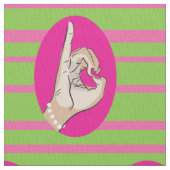 Tissu Sorority Life Toile rose et vert (fermé)