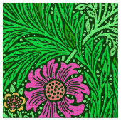 Tissu Souci de William Morris, vert vert et fuchsia (Fermer)