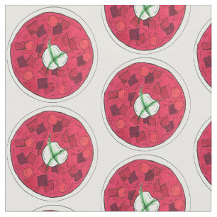 Tissu Soupe de betterave rouge Borscht Europe de l'Est
