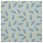Tissu Souris bleues d'ardoise et fromage jaune (Échantillon)