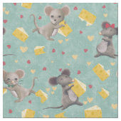 Tissu Souris et fromage (Fermer)