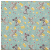 Tissu Souris et fromage (Échantillon)