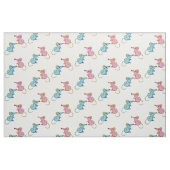 Tissu Souris rose, souris bleue (Fat Quarter)