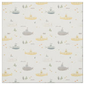 Tissu Sous-marin jaune Splish splash (Échantillon)
