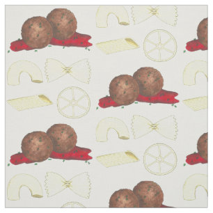 Tissu Spaghetti Pasta et boulettes de viande Cuisine ali