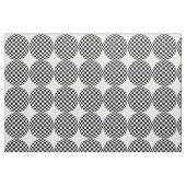 Tissu sphères de vérification noir et blanc (Fat Quarter)