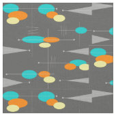 Tissu Sphères et triangles modernes de la moitié du (Fermer)