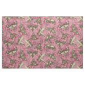 Tissu Sphinx tête de mort rose (Fat Quarter)