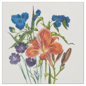 Tissu Spiderwort et Daylily (Fermer)