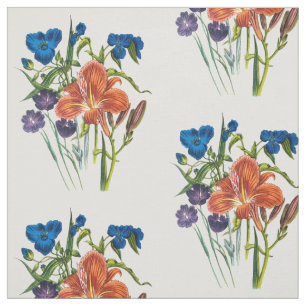 Tissu Spiderwort et Daylily