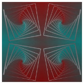 Tissu spin bordeaux turquoise (Échantillon)