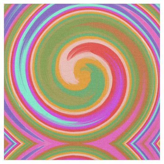 Tissu spirale colorée Abstraite (Fermer)