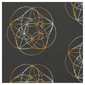 Tissu Spirale de Fibonacci la géométrie sacrée (Fermer)