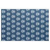Tissu Spirale de lune d'argent sur bleu foncé (Fat Quarter)
