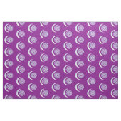 Tissu Spirale de lune d'argent sur violet (Fat Quarter)